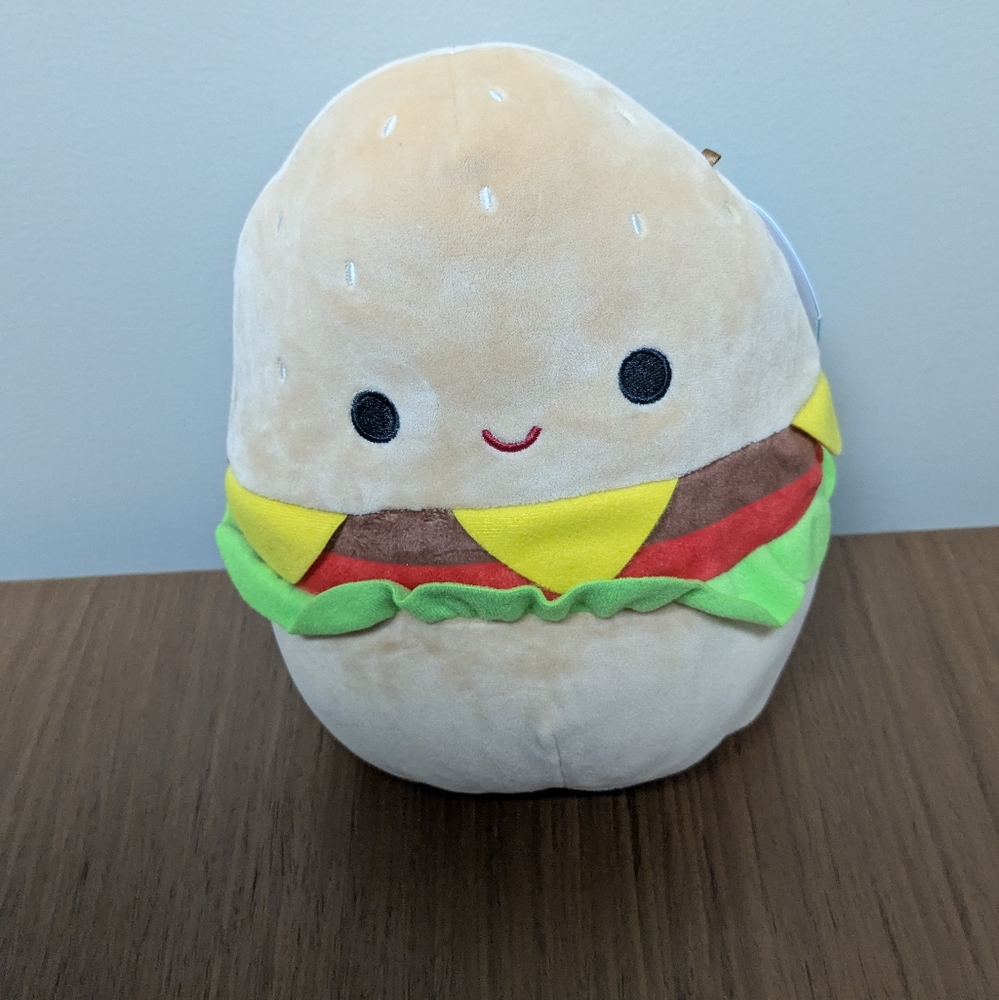 ⭐2/$25⭐BNWT 8" Carl the Burger Squishmallow Plush